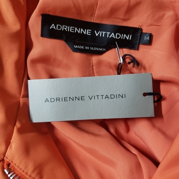 Adrienne Vittadini Orange Raincoat NWT size 14 fall pumpkin spice season! - Picture 7 of 8